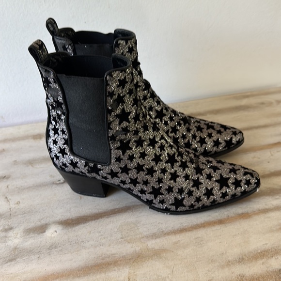 Saint Laurent glitter star boots - read whole description ‼️SALE SALE SA… - Picture 3 of 13